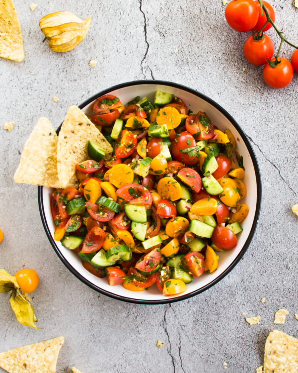 Salsa aux tomates et aux cerises de terre Julie DesGroseilliers