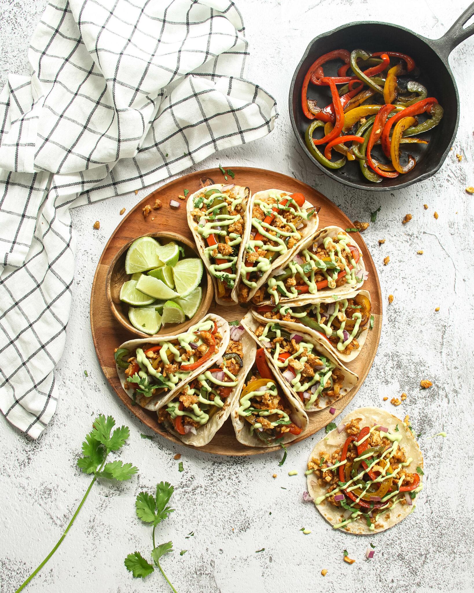 Fajitas Au Tofu Râpé Julie Desgroseilliers