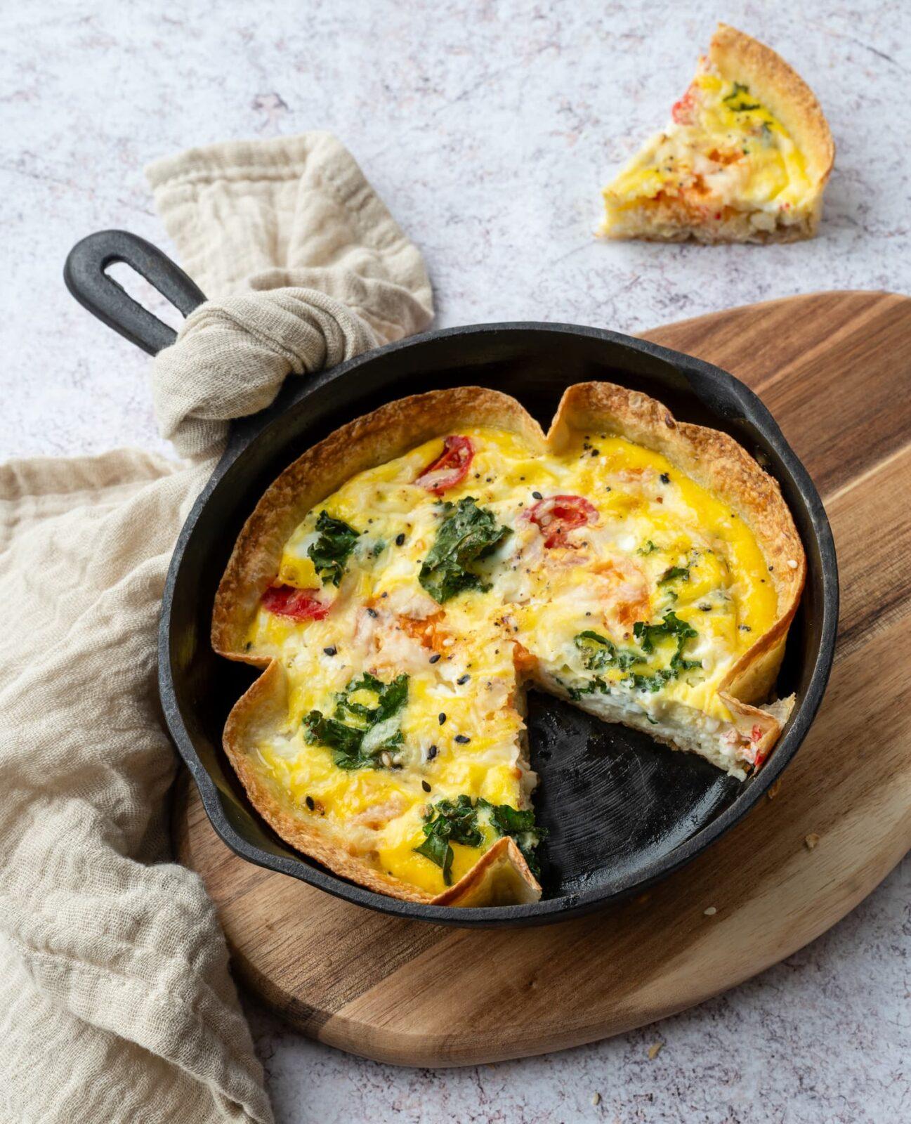 Quiche-tortilla facile à faire et très nourrissante